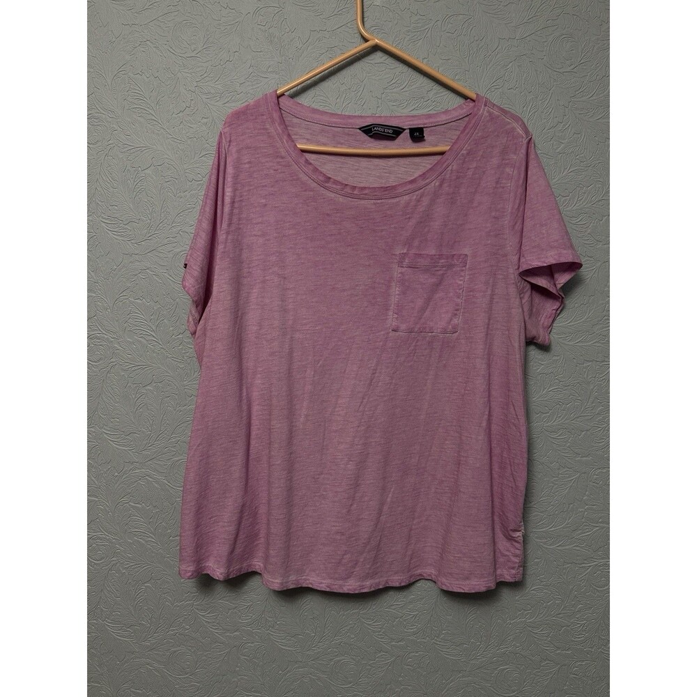 Lands End Size 2X One Pocket T Shirt D19